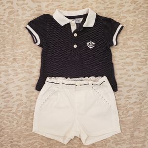MAYORAL Navy/ White Polo Sailor Set 4-6m